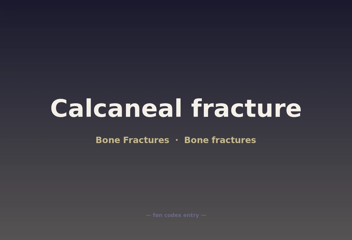 Calcaneal fracture
