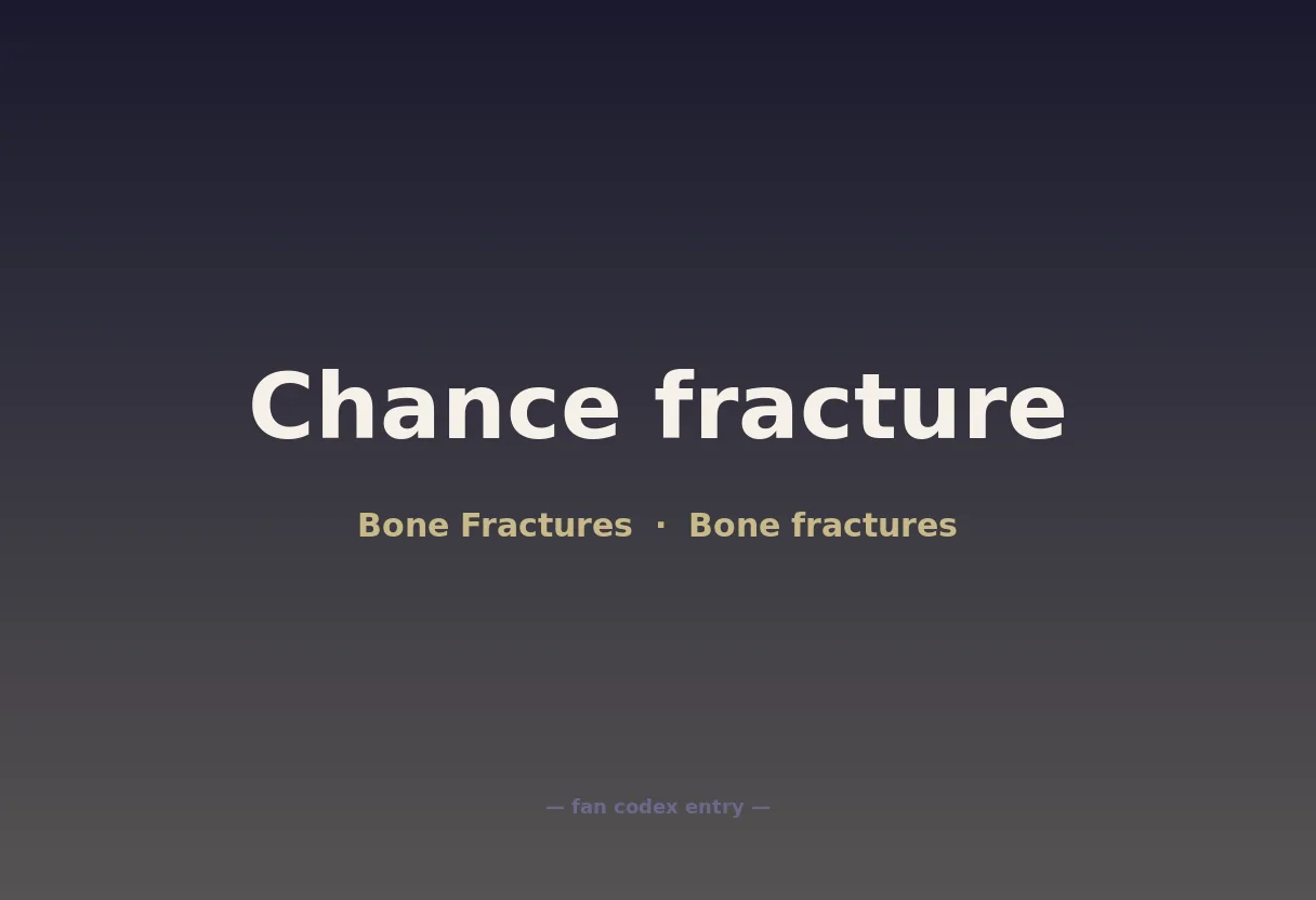 Chance fracture