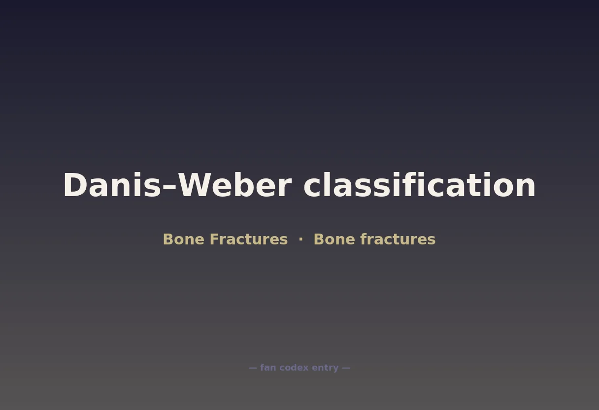 Danis–Weber classification