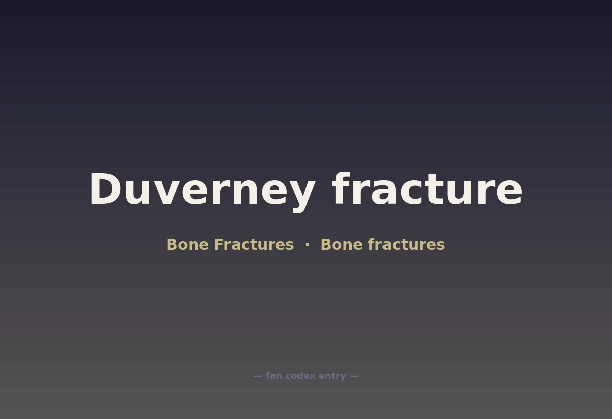 Duverney fracture